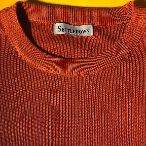 SettleDown  ruffle sleeve knit crew-neck sweater - Picture 4 of 7